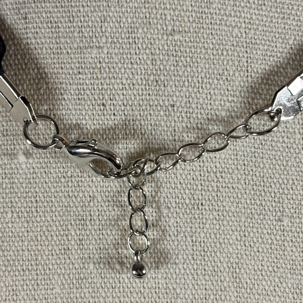 Blue and Silver Dragonfly Pendant Necklace - Picture 3 of 5